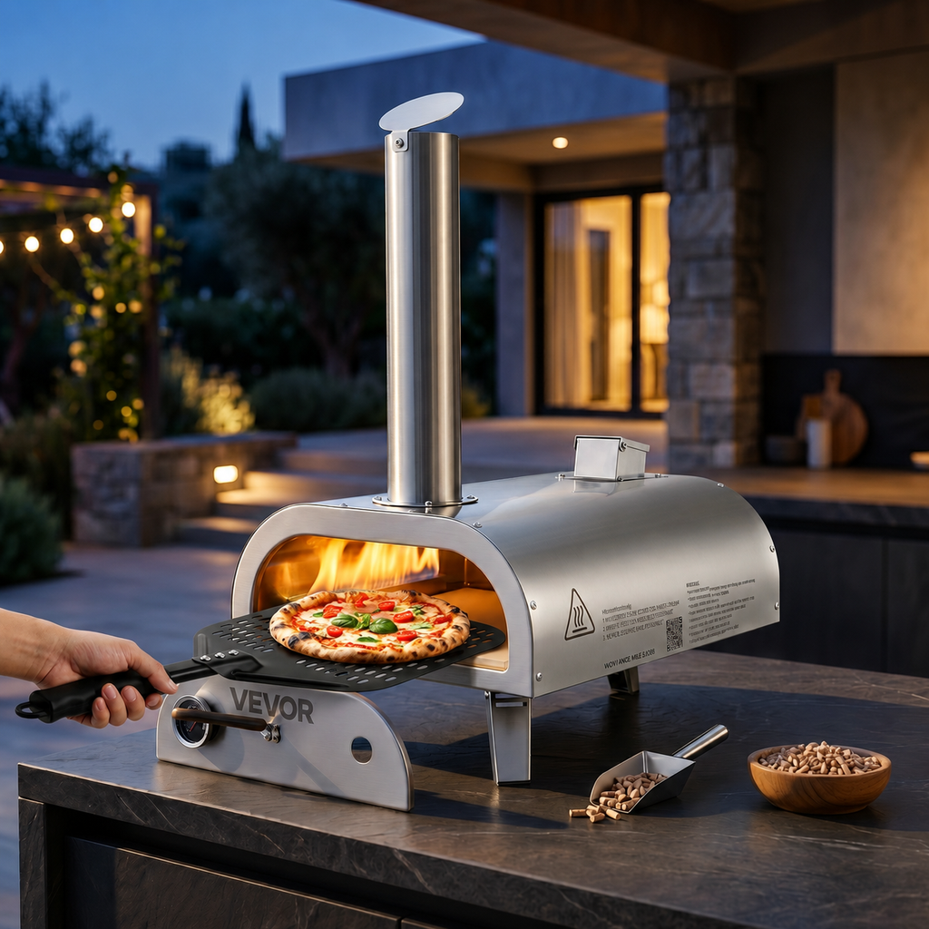 Pelle à Pizza Perforée en Aluminium - Vulcano Lama
